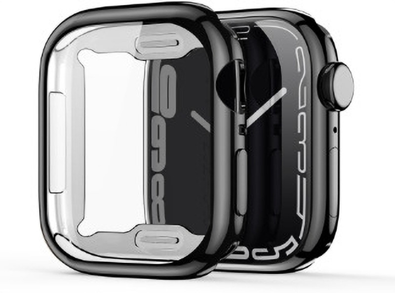 KAZUKI Screen Guard for 44mm Samsung Watch 4 44mm/Samsung Watch 5 44mm Armor Protective Watch Case (Black)(Pack of 1)