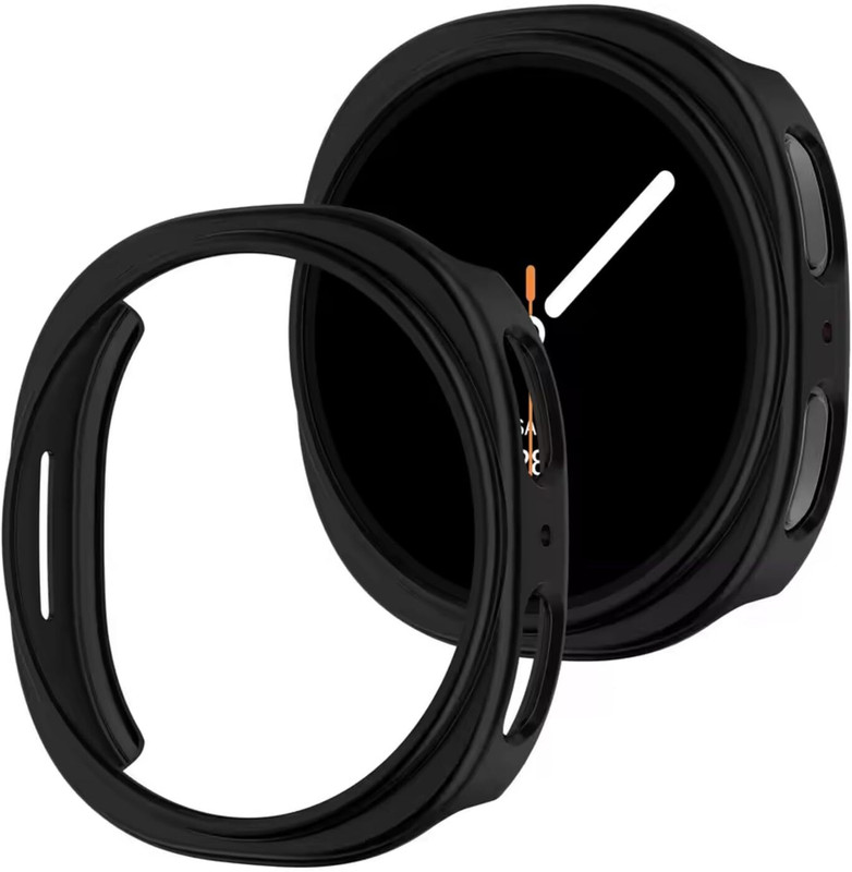 LNKART Screen Guard for Galaxy Watch 8 Screen Protector Case 44mm Cover, Scratch Resistant Tempered Glass Screen Protector & Hard PC Bumper for Samsung Galaxy Watch8 44mm(Pack of 1)