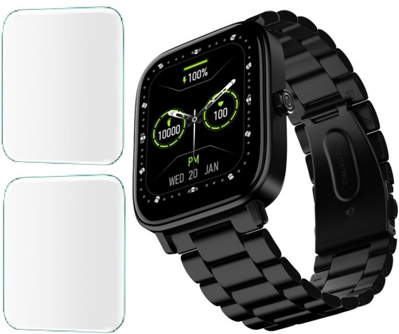 CUBES Screen Guard for Noise ColorFit Quad Call Elite, 1.81" Inch Smartwatch | Crack Proof | Touch Sensitive | Unbreakable | High Grade Ultra Thin TPU Film(Pack of 2)
