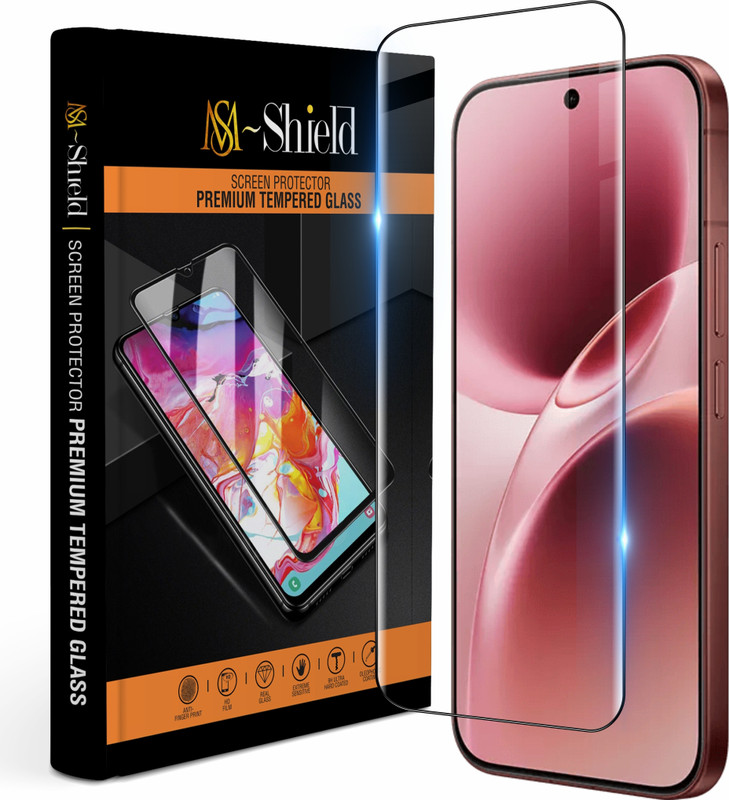 MS-Shield Tempered Glass Guard for Vivo V70 5G, Advanced HD+ Gorilla Glass Protection | 9H Hardness, Bubble-Free & Edge-to-Edge Coverage(Pack of 1)
