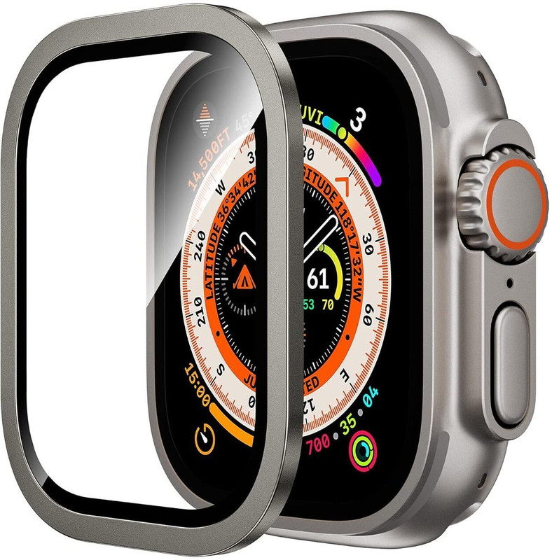 ear wear Tempered Glass Guard for Apple Watch 49mm, Lightweight Protective Glass Film for iwatch Ultra 3/2/1(Pack of 1)