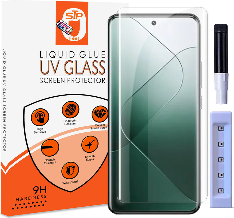 STP FEEL Tempered Glass Guard for V50e 5G, V50 5G Premium Technology UV Glass with Installation Kitv50e(Pack of 1)