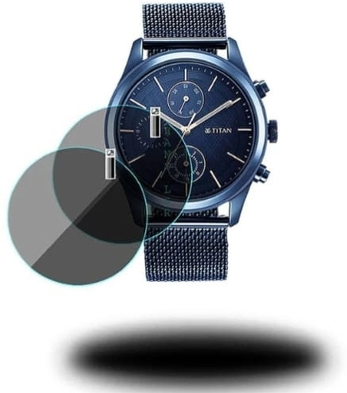 DB Tempered Glass Guard for TITAN ANALOG BLUE DIAL WATCH TEMPERED GLASS(P-2)(Pack of 2)