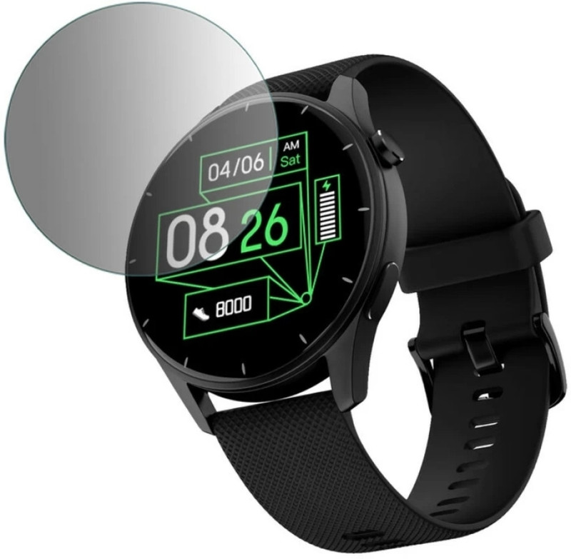 DOWRVIN Tempered Glass Guard for Noise crew 1.38 round display with Bluetooth calling , mettlic finish rating smart watch(Pack of 1)