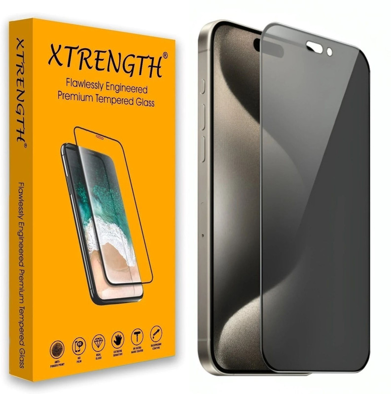 LUXURATE Edge To Edge Tempered Glass for Apple iPhone 13, Apple iPhone 13 Pro, Apple iPhone 14, Apple iPhone 16e, Privacy / Anti- Spy Screen Protector, with Easy Installation Kit(Pack of 1)