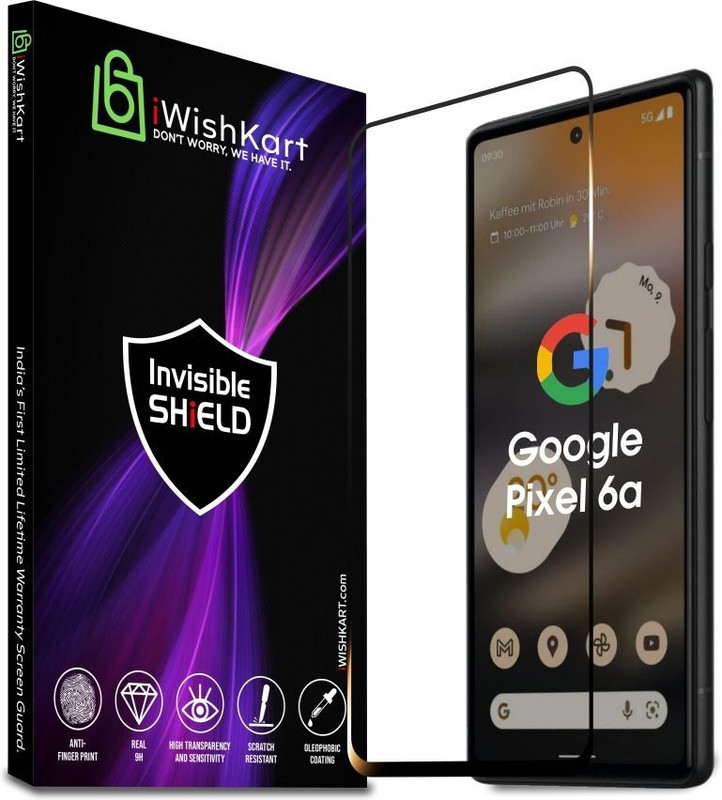 iWishKart Tempered Glass Guard for Google Pixel 6a(Pack of 1)