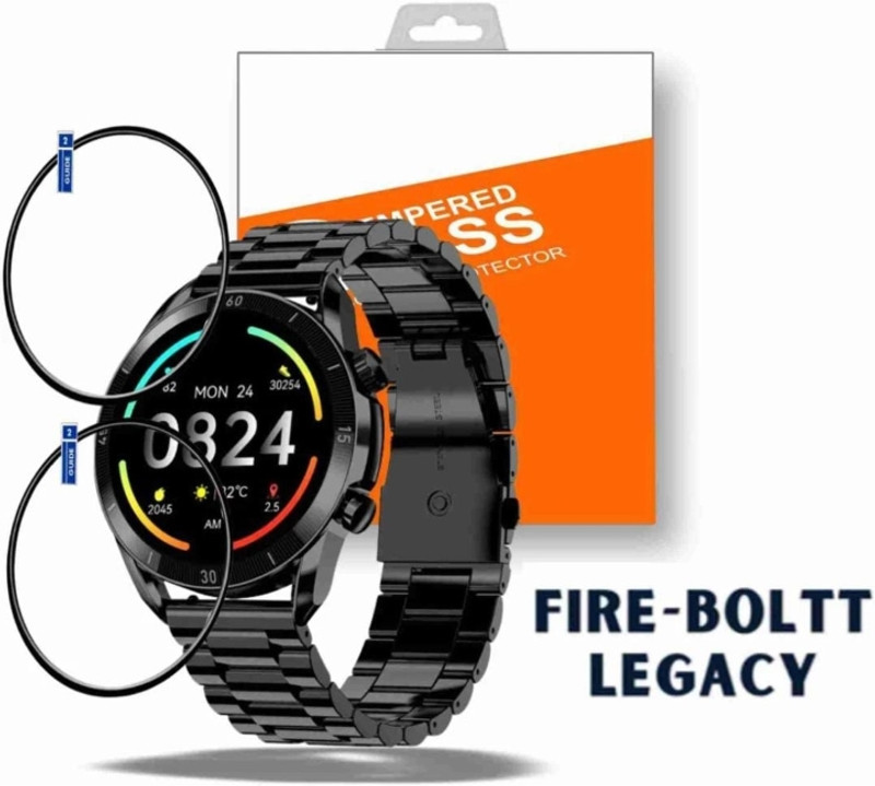 DB Tempered Glass Guard for Fire- Boltt legacy smart watch tempered glass ( pack of 2)(Pack of 2)