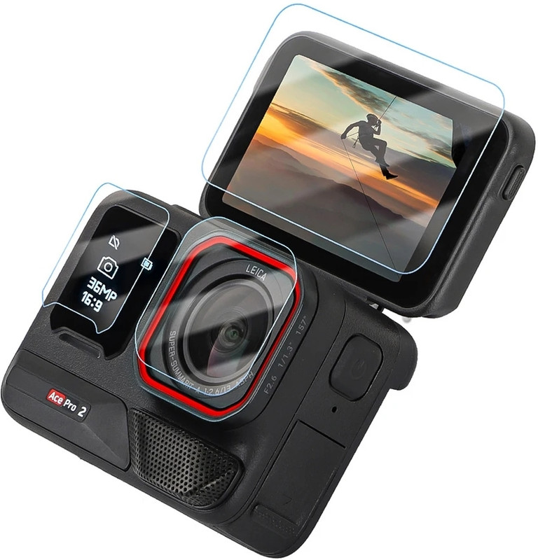 mavicair Tempered Glass Guard for Insta360 Ace Pro 2 Action Camera(Pack of 1)
