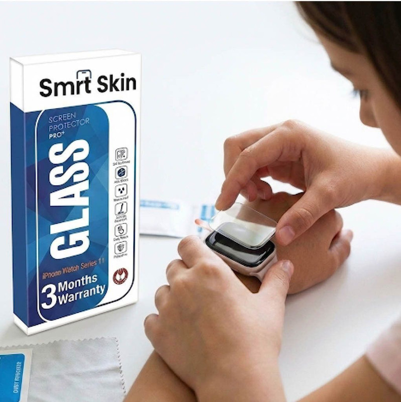 SmrtSkn Tempered Glass Guard for iPhone 11 SmartWatch(Pack of 1)