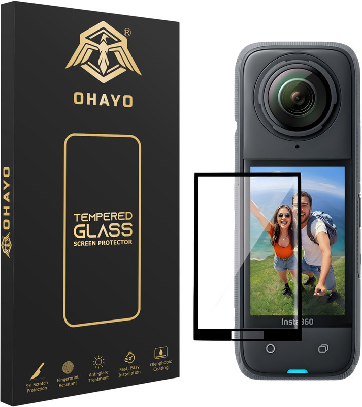 OHAYO Tempered Glass Guard for For Insta 360 X4(Pack of 1)