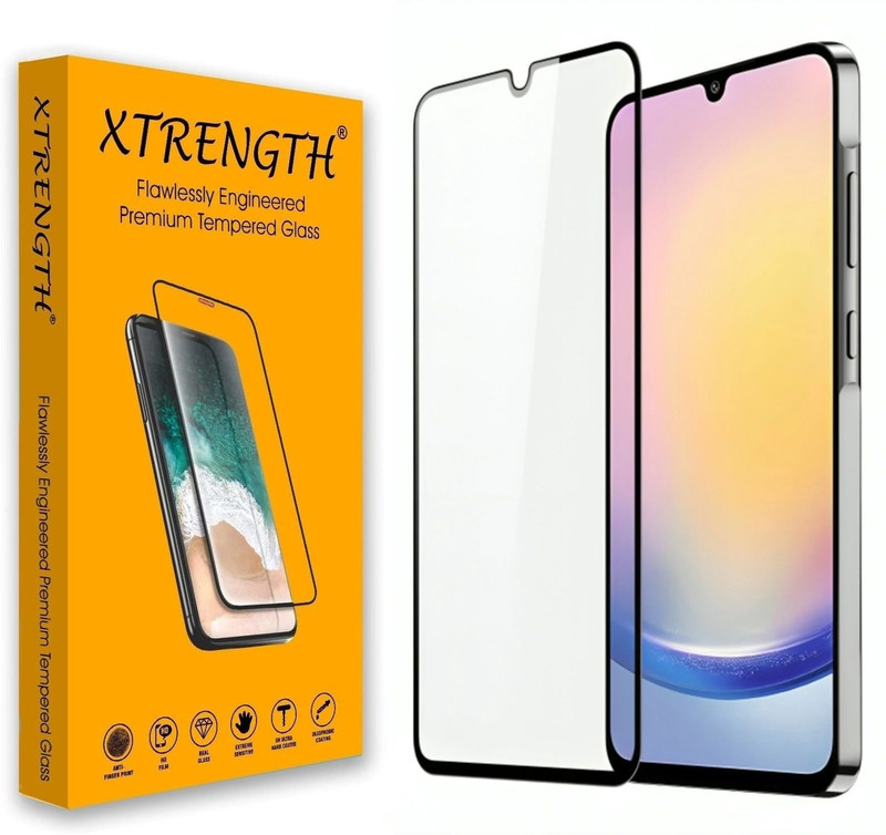 XTRENGTH Tempered Glass Guard for SAMSUNG Galaxy A35 5G, SAMSUNG Galaxy M35 5G, Samsung Galaxy A55 5G, with Easy Installation Kit(Pack of 1)