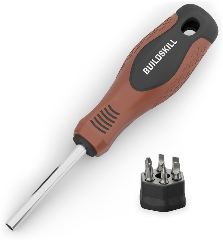 BUILDSKILL 6 In1 Screwdriver Set Hand Tool Kit | Screwdriver Tool Kit Set | Standard Screwdriver Set(Pack of 1)