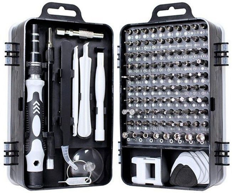 Dotcom 115 in 1 Interchangeble Multipurpose Mini Screwdriver Set Magnetic Slot Wrench Bits Repair Tools Kit Set Combination Screwdriver Set for Home Appliance,Laptop,Mobile,Computer Standard Screwdriver Set(Pack of 115)