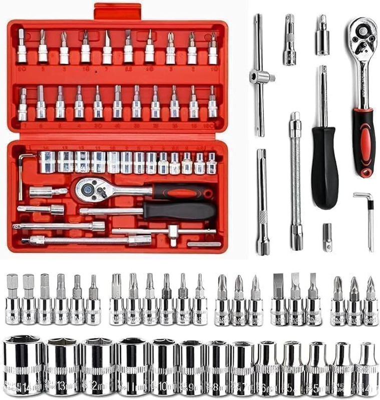 HENGLOBE 46 in 1 SCREWDRIVER AND TOOLKIT SET Combination Screwdriver Set (Pack of 1) Combination Screwdriver Set(Pack of 1)