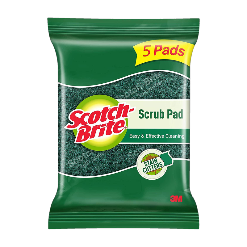Scotch-Brite Scrub Pad(Regular, Pack of 5)