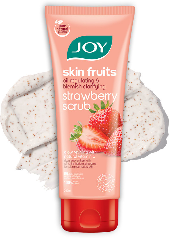 Joy Skin Fruits Oil Regulating Strawberry  Scrub(200 ml)