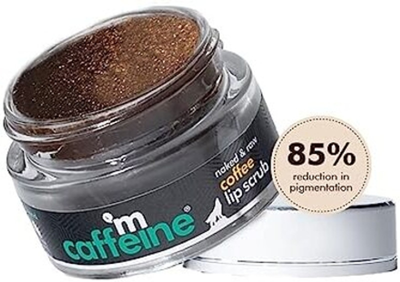 mCaffeine Coffee & Sugar Lip Scrub for Chapped Lips|Women & Men|85% Reduction in Dark Lips Scrub(12 g)