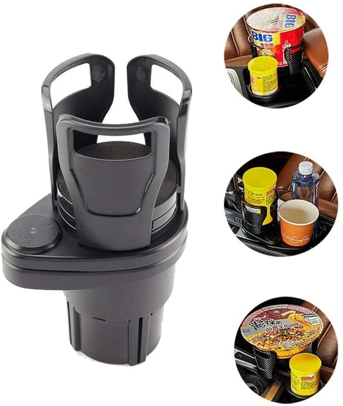 FAINLIST Cup Holder 2in1 Universal Multifunctional Expander Adapter Car Drink Cup Holder Car Bottle Holder(Plastic)