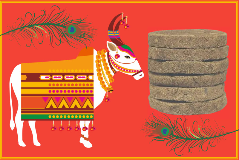 DIVYAYOUNG COW DUNG/UPLE Earthenware Cracker(Brown Pack of 5)