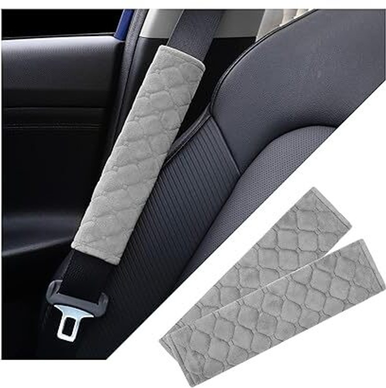 Elpenor Soft Seat Belt Cover Cushions for a More Comfortable Driving Universal Fit Cars Seat Belt Cover(Pack of 2)