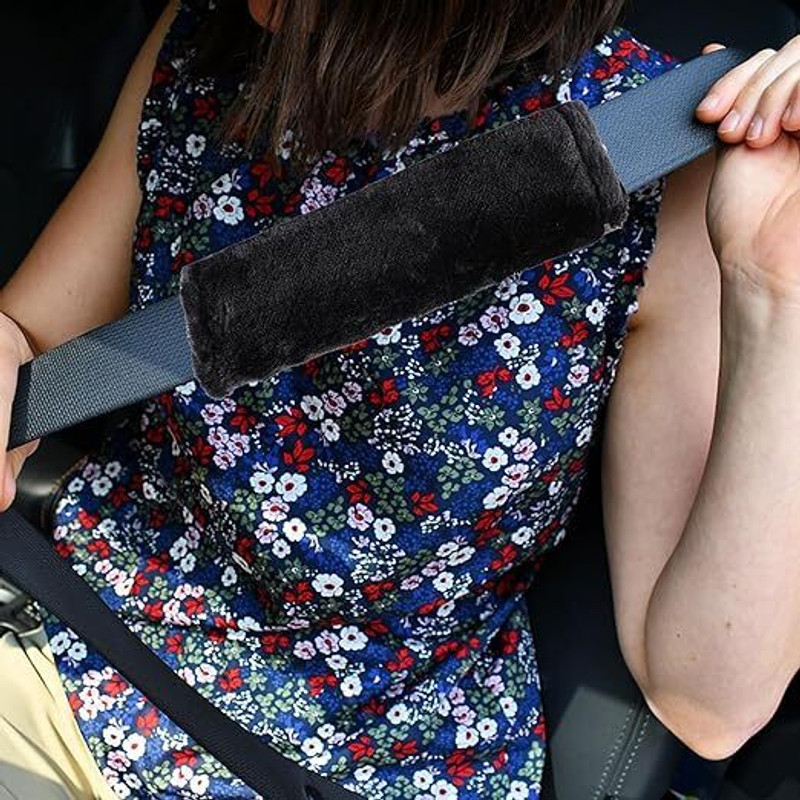 JOVINENTERPRISE black seat belt cover - 622 Seat Belt Cover(Pack of 1)