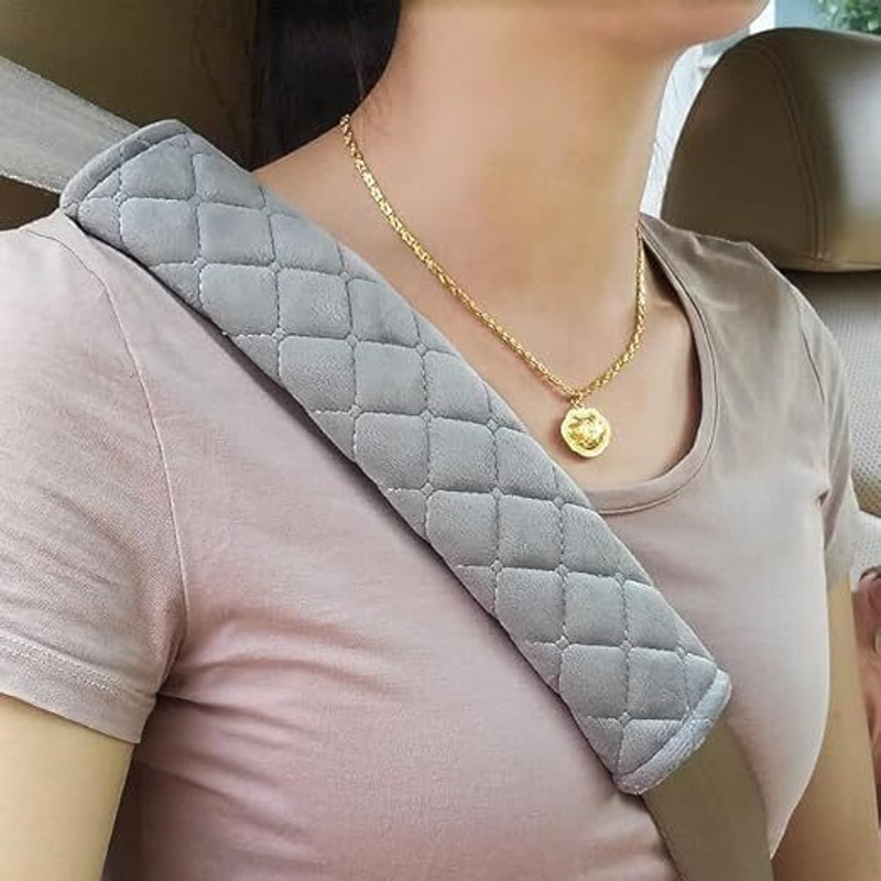 JOVINENTERPRISE Soft Auto Seat Belt Cover Seat Belt Shoulder Pad Cushions for A More Comfortable Seat Belt Cover(Pack of 1)