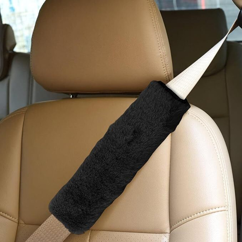 Vaisag House Fluffy Seat Belt Protector - 5252 Seat Belt Cover(Pack of 2)