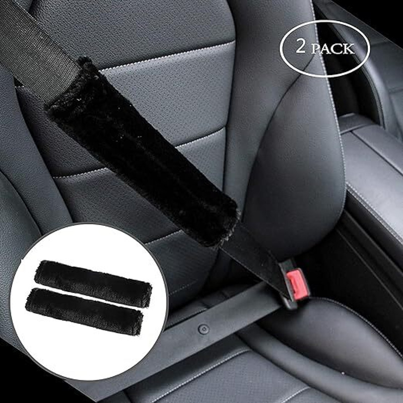 JOVINENTERPRISE velvet seat belt cover - 6363 Seat Belt Cover(Pack of 2)