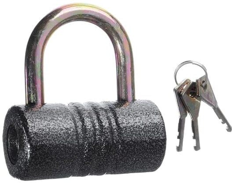 Drumstone Heavy Duty 82mm Solid Iron Pad Lock for Door, Gate Door, Gate & Locker Security(Multicolor)