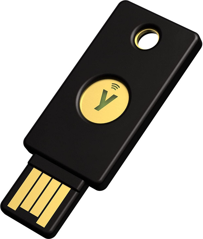 Yubico YubiKey 5 NFC - USB-A - Two Factor Authentication Security Key USB-A(Black)