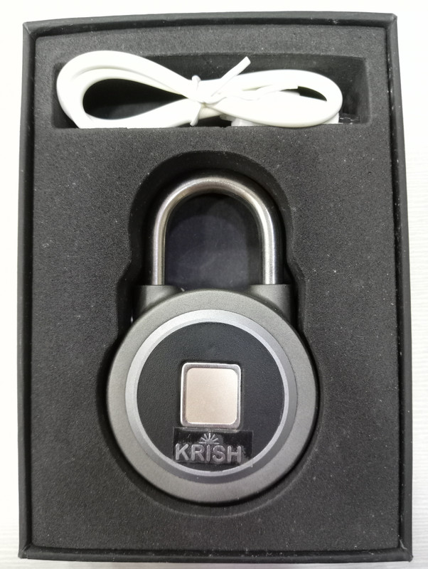 KRISH BIOMETRIC BLUETOOTH SECURITY LOCKS 175(Grey, Black)