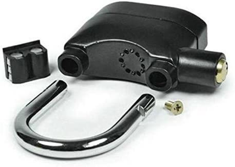 TRIVYOM Security Alarm Lock System | Waterproof Black Anti-Theft Siren 110DBA (Black) 123654(Black)