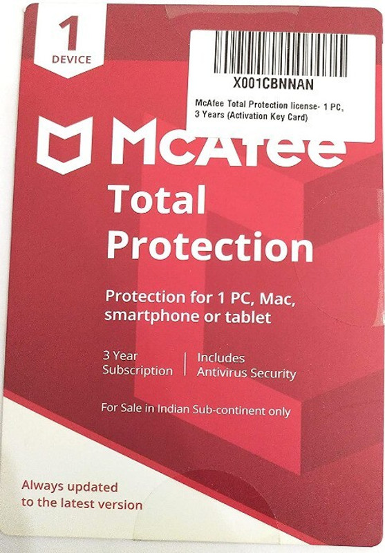 McAfee Internet Security 1 User 3 Years(Voucher)