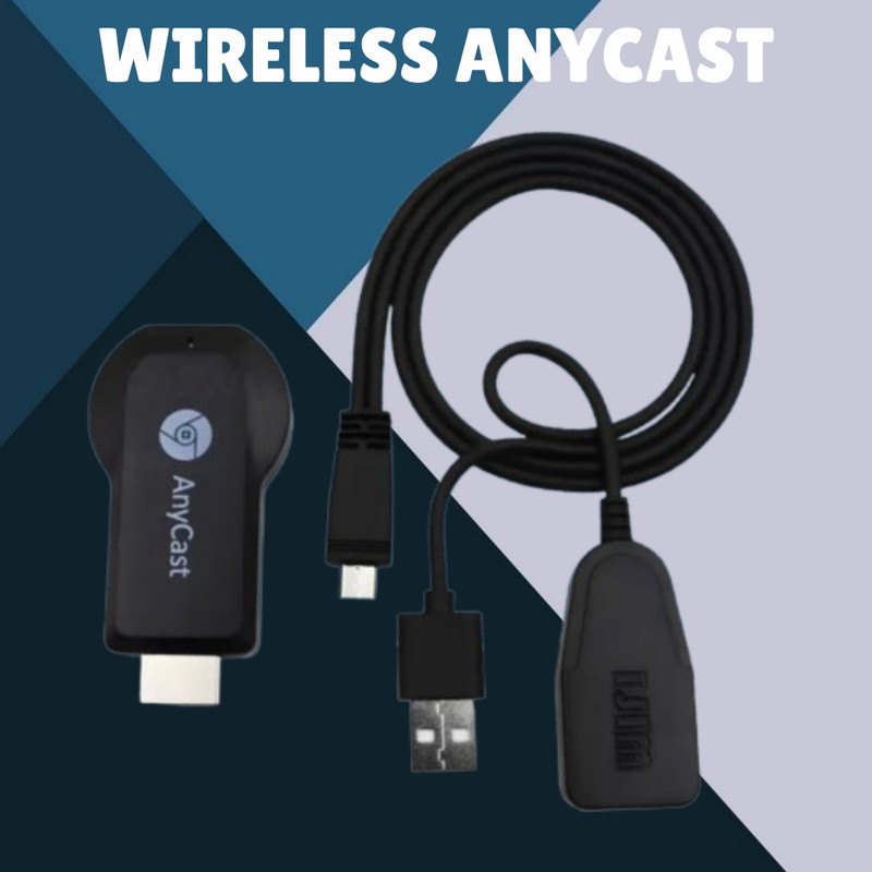 Clairbell (AnyCast) Wireless Wi-Fi Dongle Adapter Device for TV 4K Ultra HD ResolutionG386 Media Streaming Device(Black)