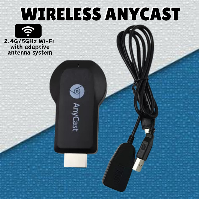 Clairbell Wireless Wi-Fi Dongle Adapter Device for TV With 4K Ultra HD Resolution L154 Media Streaming Device(Black)
