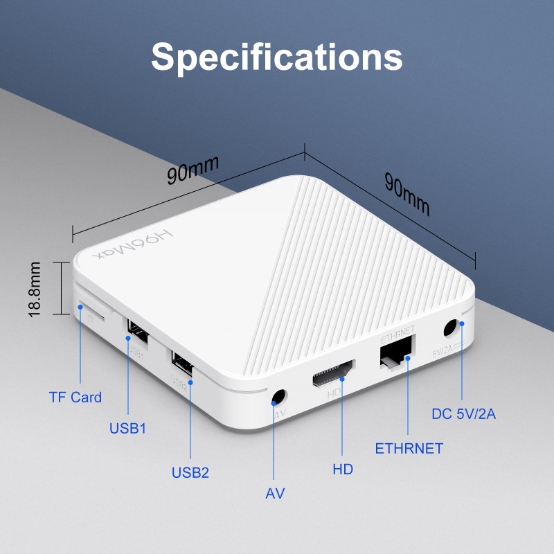 MARS 4G Android TV Box 4GB RAM 32GB ROM Remote Included Media Streaming Device(White)