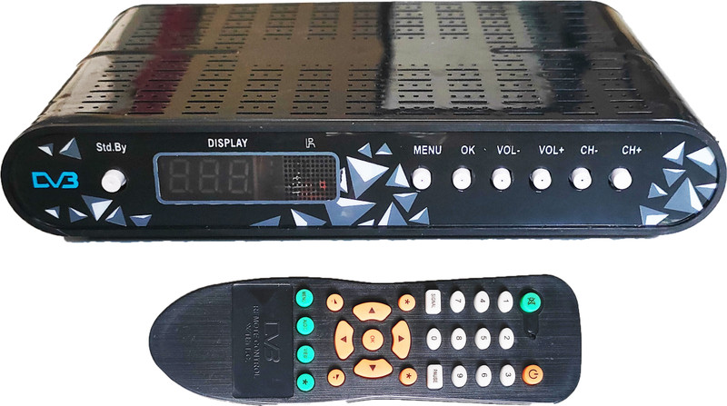 Eboxi mpeg-2 Set Top Box Life Time Free To Air dd channel Media Streaming Device(Black)