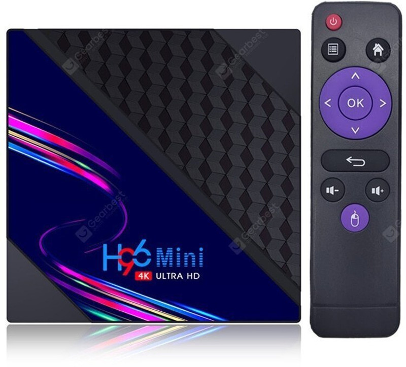 ULTRABYTES H96Mini Smart Android Set Top Box H96 Mini V8 4k tv Box Media Streaming Device(Black)
