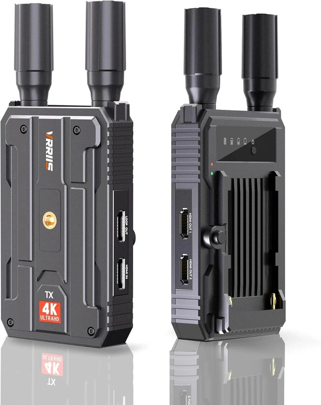 Etzin 400M/1300FT Los Range 4K Wireless HDMI Extender with 0.1S Latency,5G Wireless Media Streaming Device(Black)