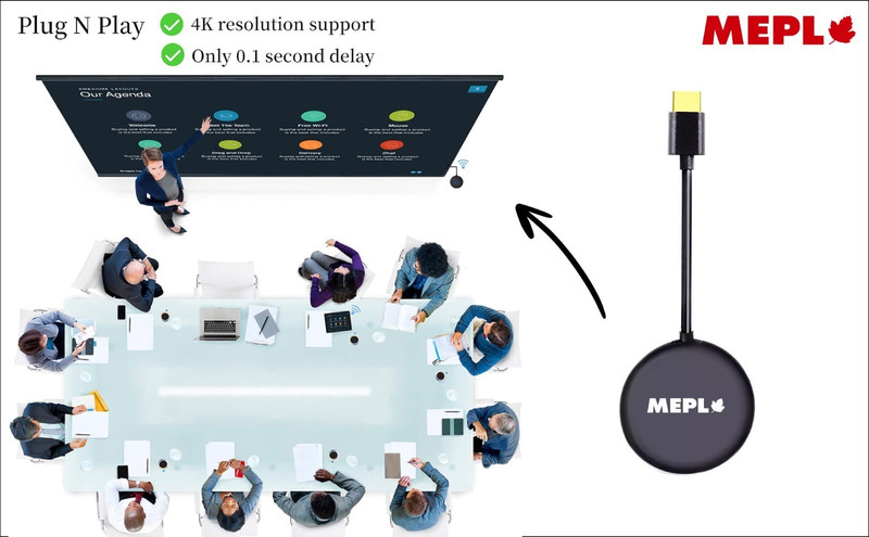 MEPL 4K We--Cast Dongle Mirroring Media Streaming Device(Black)
