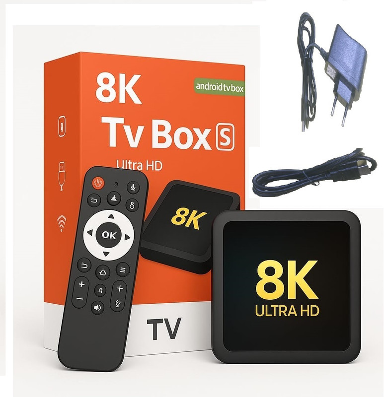 octanium 8K Android with Voice Remote, TV Box-S, Ultra HD Player ,Streaming Device Media Streaming Device(Black)