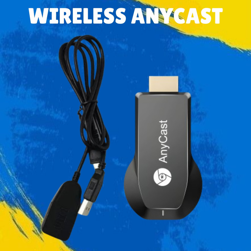 Clairbell (AnyCast) Wireless Wi-Fi Dongle Adapter Device for TV 4K Ultra HD ResolutionG411 Media Streaming Device(Black)