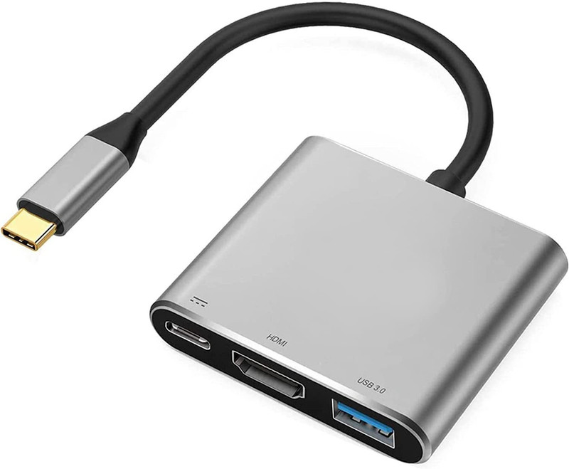 Etzin 3 in Type C to HDMI Adapter Converter(EPL-221TC-001) Media Streaming Device(Grey)