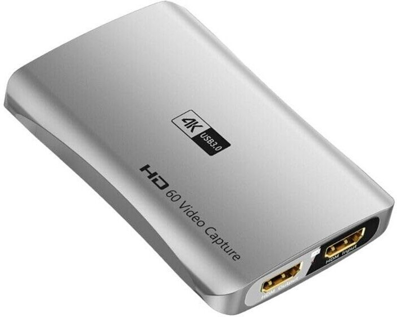 Tobo Video Capture Cards 1080p 60fps, 4k HDMI Capture Card Nintendo Switch, Media Streaming Device(Grey)