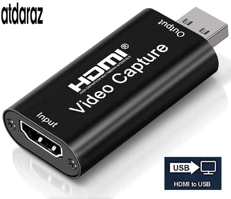 BKC 4K HDMI Video Capture Card Game Capture Card Cam Link Card, Video Capture Device Media Streaming Device(Black)