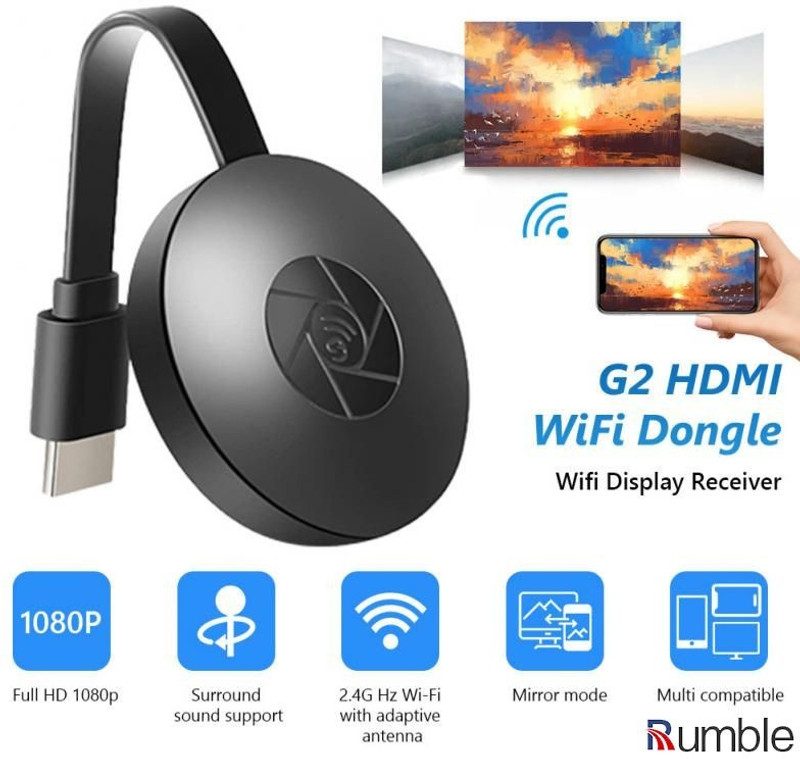 Clairbell ASV_133V-WIRELESS DISPLAY FOR TV STREAMING DEVICE Media Streaming Device Media Streaming Device(Black)