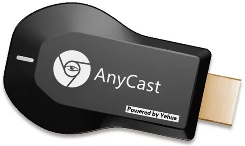WauroNix AnyCast Universal WiFi Display Receiver – Mirror Mobile/PC to TV Media Streaming Device(Black)