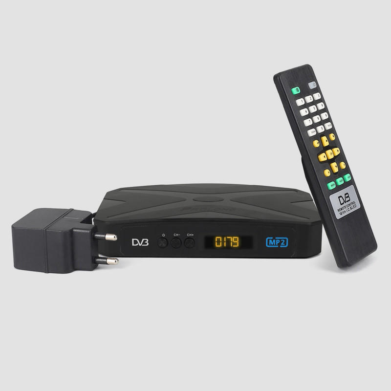PROLONG DTH MPEG-2 DD Free Dish Set Top Box Receiver Free To Air Media Streaming Device(Black)