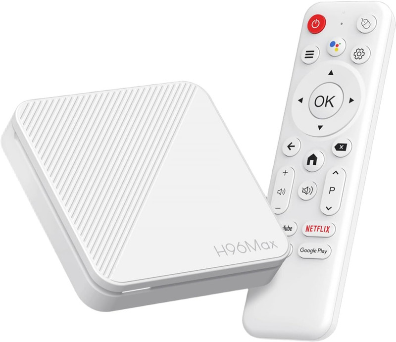 Etzin H96 Max 2025 Andoid 14.0 ATV Box Quad-Core WiFi6 2.4G/5.8Ghz Android 4K TV Box Media Streaming Device(Android 14.0 2GB Ram,16GB ROM H.313 Decoding,2.4G/5.8GHZ|Bluetooth EPL-1448WA)