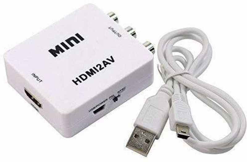 TERABYTE HDMI TO AV SELECTOR BOX 1080P HD VIDEO CONVERTER Media Streaming Device(White)